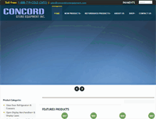Tablet Screenshot of concordstoreequipment.com
